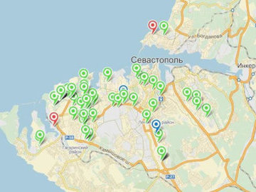 Разработана интерактивная карта проблемных мест Севастополя